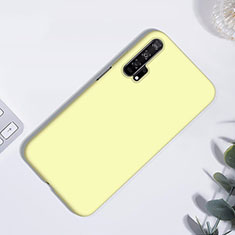 Funda Silicona Ultrafina Goma 360 Grados Carcasa S01 para Huawei Honor 20 Pro Amarillo