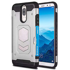 Funda Silicona Ultrafina Goma 360 Grados Carcasa S01 para Huawei Nova 2i Plata