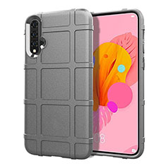 Funda Silicona Ultrafina Goma 360 Grados Carcasa S01 para Huawei Nova 5 Gris