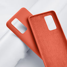 Funda Silicona Ultrafina Goma 360 Grados Carcasa S01 para Huawei P40 Pro Naranja