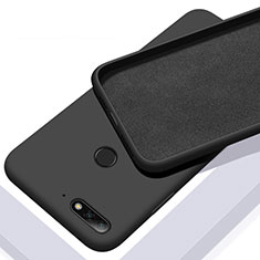 Funda Silicona Ultrafina Goma 360 Grados Carcasa S01 para Huawei Y6 (2018) Negro