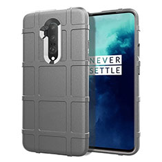 Funda Silicona Ultrafina Goma 360 Grados Carcasa S01 para OnePlus 7T Pro Plata