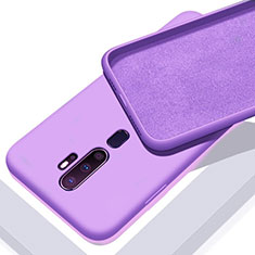 Funda Silicona Ultrafina Goma 360 Grados Carcasa S01 para Oppo A11 Morado