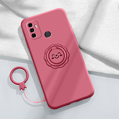 Funda Silicona Ultrafina Goma 360 Grados Carcasa S01 para Oppo A33 Rojo Rosa