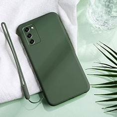 Funda Silicona Ultrafina Goma 360 Grados Carcasa S01 para Oppo A55S 5G Verde Noche