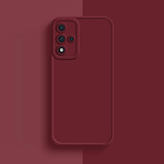 Funda Silicona Ultrafina Goma 360 Grados Carcasa S01 para Oppo A93s 5G Rojo