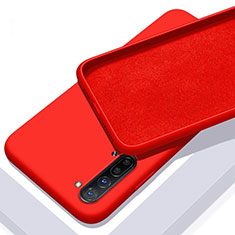 Funda Silicona Ultrafina Goma 360 Grados Carcasa S01 para Oppo F15 Rojo