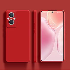 Funda Silicona Ultrafina Goma 360 Grados Carcasa S01 para Oppo F21s Pro 5G Rojo