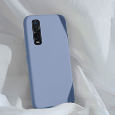 Funda Silicona Ultrafina Goma 360 Grados Carcasa S01 para Oppo Find X2 Pro Gris