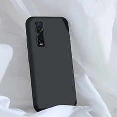 Funda Silicona Ultrafina Goma 360 Grados Carcasa S01 para Oppo Find X2 Pro Negro