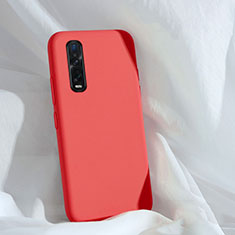 Funda Silicona Ultrafina Goma 360 Grados Carcasa S01 para Oppo Find X2 Pro Rojo