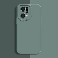 Funda Silicona Ultrafina Goma 360 Grados Carcasa S01 para Oppo Find X5 Pro 5G Verde