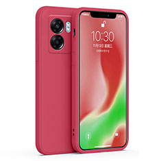 Funda Silicona Ultrafina Goma 360 Grados Carcasa S01 para Oppo K10 5G India Rojo