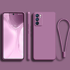 Funda Silicona Ultrafina Goma 360 Grados Carcasa S01 para Oppo Reno6 Pro 5G India Morado