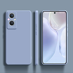 Funda Silicona Ultrafina Goma 360 Grados Carcasa S01 para Oppo Reno7 Z 5G Gris Lavanda