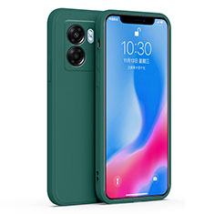 Funda Silicona Ultrafina Goma 360 Grados Carcasa S01 para Realme Q5i 5G Verde Noche