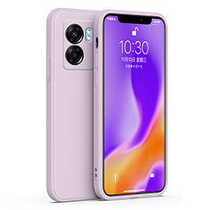 Funda Silicona Ultrafina Goma 360 Grados Carcasa S01 para Realme V23i 5G Purpura Claro