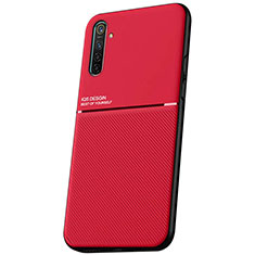 Funda Silicona Ultrafina Goma 360 Grados Carcasa S01 para Realme XT Rojo