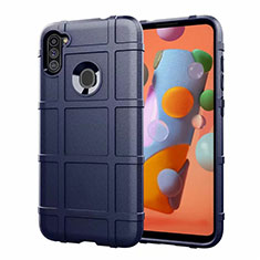 Funda Silicona Ultrafina Goma 360 Grados Carcasa S01 para Samsung Galaxy A11 Azul