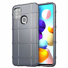 Funda Silicona Ultrafina Goma 360 Grados Carcasa S01 para Samsung Galaxy A21s Gris