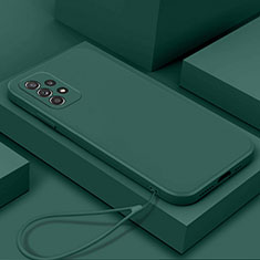 Funda Silicona Ultrafina Goma 360 Grados Carcasa S01 para Samsung Galaxy A23 4G Verde Noche