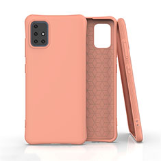 Funda Silicona Ultrafina Goma 360 Grados Carcasa S01 para Samsung Galaxy A51 4G Naranja