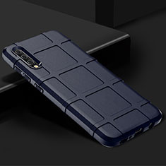 Funda Silicona Ultrafina Goma 360 Grados Carcasa S01 para Samsung Galaxy A70 Azul