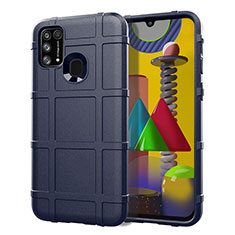 Funda Silicona Ultrafina Goma 360 Grados Carcasa S01 para Samsung Galaxy M31 Prime Edition Azul