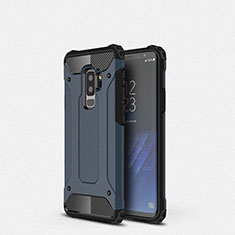 Funda Silicona Ultrafina Goma 360 Grados Carcasa S01 para Samsung Galaxy S9 Plus Azul