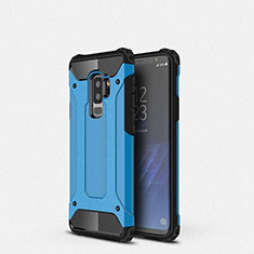 Funda Silicona Ultrafina Goma 360 Grados Carcasa S01 para Samsung Galaxy S9 Plus Azul Cielo