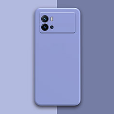 Funda Silicona Ultrafina Goma 360 Grados Carcasa S01 para Vivo iQOO 9 Pro 5G Gris Lavanda