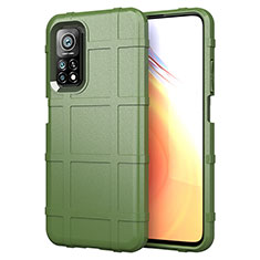 Funda Silicona Ultrafina Goma 360 Grados Carcasa S01 para Xiaomi Mi 10T Pro 5G Ejercito Verde