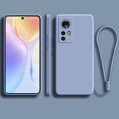 Funda Silicona Ultrafina Goma 360 Grados Carcasa S01 para Xiaomi Mi 12S Pro 5G Gris Lavanda