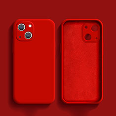 Funda Silicona Ultrafina Goma 360 Grados Carcasa S02 para Apple iPhone 15 Rojo