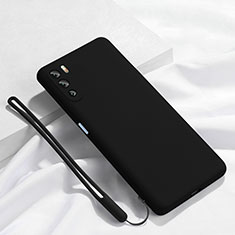 Funda Silicona Ultrafina Goma 360 Grados Carcasa S02 para Huawei Mate 40 Lite 5G Negro
