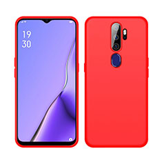 Funda Silicona Ultrafina Goma 360 Grados Carcasa S02 para Oppo A11X Rojo