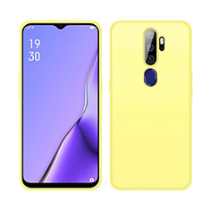 Funda Silicona Ultrafina Goma 360 Grados Carcasa S02 para Oppo A5 (2020) Amarillo