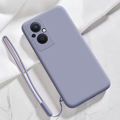 Funda Silicona Ultrafina Goma 360 Grados Carcasa S02 para Oppo A96 5G Gris Lavanda