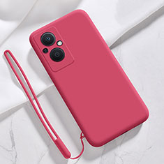 Funda Silicona Ultrafina Goma 360 Grados Carcasa S02 para Oppo A96 5G Rojo