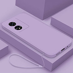 Funda Silicona Ultrafina Goma 360 Grados Carcasa S02 para Oppo A97 5G Purpura Claro