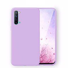 Funda Silicona Ultrafina Goma 360 Grados Carcasa S02 para Oppo F15 Morado