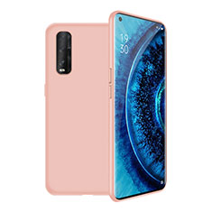 Funda Silicona Ultrafina Goma 360 Grados Carcasa S02 para Oppo Find X2 Rosa