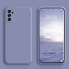 Funda Silicona Ultrafina Goma 360 Grados Carcasa S02 para Oppo Reno6 Pro 5G India Gris Lavanda