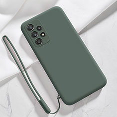 Funda Silicona Ultrafina Goma 360 Grados Carcasa S02 para Samsung Galaxy A32 4G Verde