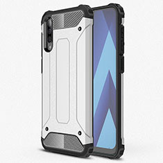 Funda Silicona Ultrafina Goma 360 Grados Carcasa S02 para Samsung Galaxy A90 5G Plata