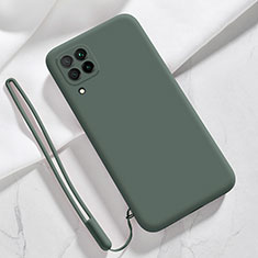 Funda Silicona Ultrafina Goma 360 Grados Carcasa S02 para Samsung Galaxy M22 4G Verde Noche