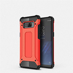 Funda Silicona Ultrafina Goma 360 Grados Carcasa S02 para Samsung Galaxy Note 8 Rojo