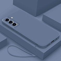 Funda Silicona Ultrafina Goma 360 Grados Carcasa S02 para Samsung Galaxy S21 FE 5G Gris Lavanda