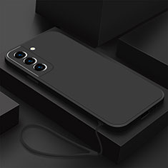 Funda Silicona Ultrafina Goma 360 Grados Carcasa S02 para Samsung Galaxy S21 FE 5G Negro