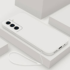 Funda Silicona Ultrafina Goma 360 Grados Carcasa S02 para Samsung Galaxy S24 5G Blanco